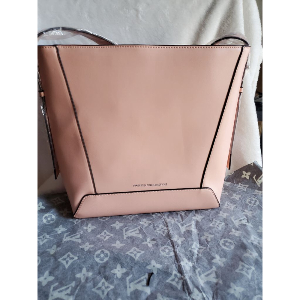 Oh wow! French Connection Olympia Bucket Shoulder Bag Mellow Peach